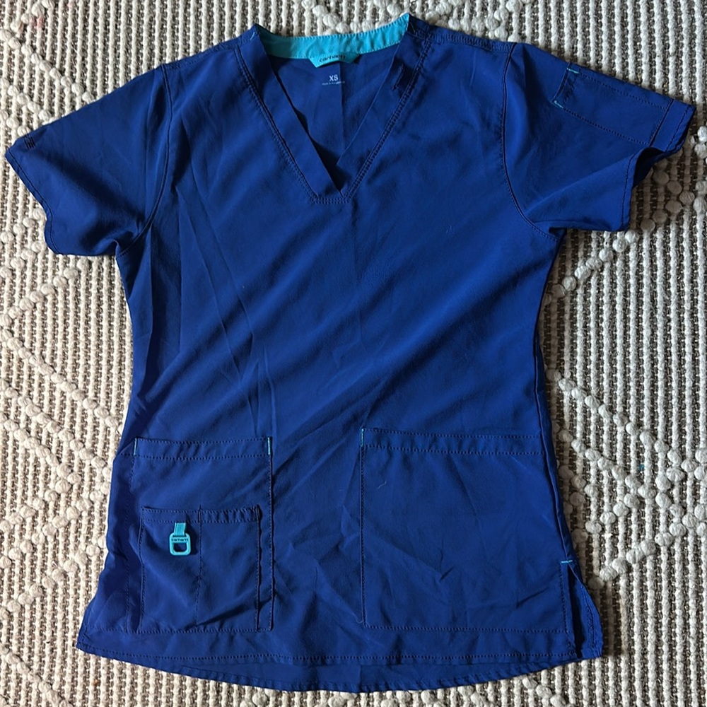 Carhartt Scrub top, royal blue